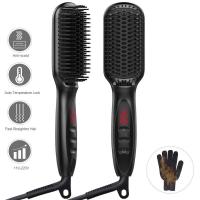 Fast Heating Anti Scald Beard Straightening Comb for Men Professional Hair Styling Straightener Brush for Women Auto Shutoff - details 10