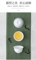 Juego de Gongfu con olor a fragancia de degustación de neumáticos finos de porcelana de hueso, taza de té de cerámica con boca inversa, taza de magnolia - details 7