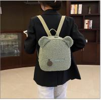 Mochila de felpa, bolso de mujer, nueva versión coreana, súper linda mochila con orejas de oso, mochila para niñas, bolso padre-hijo. - details 37