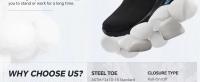 Botas de Trabajo Impermeables Punta de Acero Segura Antideslizante con Cojín de Aire para Hombres y Mujeres - details 4