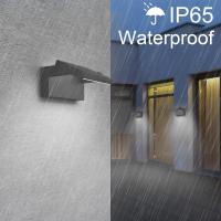 Lámpara LED de Pared de 24W para Exterior Interior IP65, Luz de Pared Ajustable, Moderno Apliques de Pared Aluminio para Entrada Jardines Pasillo Sala, Blanco Cálido 2700K-3000K, Bronce - details 33