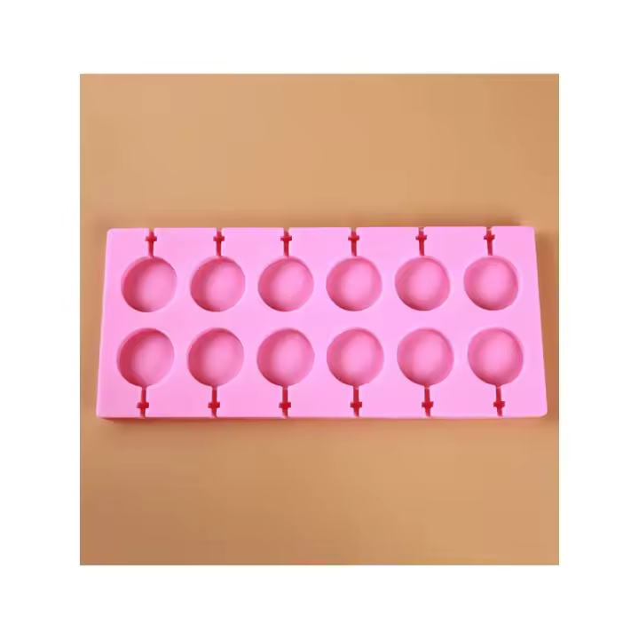 Molde de silicona para piruletas, bandeja para hacer dulces, galletas, Chocolate, fiesta para niños, 20 agujeros, 1 unidad - 1