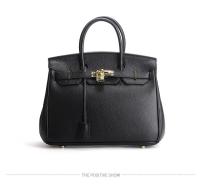 Bolso de mano de cuero genuino con patrón de lichi para mujer, Bolso grande de un hombro, capa superior, nuevo - details 9