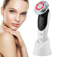 BIT Dispositivos de estiramiento Facial 7 en 1 EMS RF, masajeador Facial de microcorriente para rejuvenecimiento de la piel, terapia de luz, aparato de belleza antiedad y antiarrugas - details 0