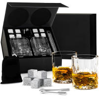 día del padre,Juego de vino de piedra de vino helado Caja de regalo de copa de vino de copa de whisky - details 0