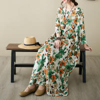 Vestido Vintage de Algodón de Manga Larga Talla Grande, Elegante y Suelto para Mujeres - details 65