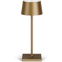 Lámpara LED recargable USB de Mesa Regulable - Larga duración - Luz regulable (Dimmer) con un toque - Casa y restaurante - Protección IP54 - Dorado Oscuro - details 16
