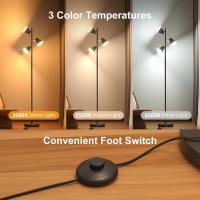 Lampara de Pie LED Regulable 36W 2500LM Lampara de Pie Salon con Mando a Distancia y Control Táctil, 4 Temperaturas de Color, 3 Luces Giratorias Luz de Pie para Salón, Habitación y Oficina - details 21