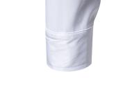 Camisas de manga larga con cierre para hombre, camisas informales para hombre, diseño de documentos, blanco y negro, escritorio de negocios y trabajo, moda de primavera - details 10
