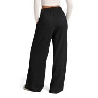 Pantalones deportivos de yoga de pierna ancha para mujer, jogger con cintura Ba, estilo casual, algodón, hasta el tobillo - details 18
