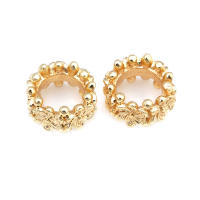 Cuentas espaciadoras de latón con flores de 6MM 8MM 10MM color oro de 18K, cuentas de gran tamaño para pulseras, cuentas de alta calidad para la fabricación de joyería DIY y collares. - details 20