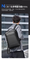 Mochila premium de gran capacidad para hombres, bolsa de ordenador, bolsa de viaje para viajeros de negocios, mochila multifuncional USB - details 1