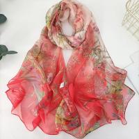 Verde Hierba mujeres elegante gasa Georgette Bandana bufanda verano playa protector solar fino Hijab - details 12
