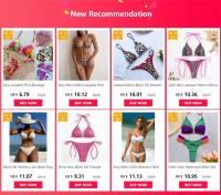 Conjunto sexy brillante, traje de baño triangular de dos piezas para mujer, bikini de verano, nuevo traje de playa, bikini push-pull - details 0