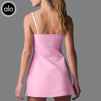 Alo yoga vestido de una pieza color crash incluyendo cojín de pecho yoga vestido de una pieza deporte entrenamiento de fitness vestido de tenis - details 2