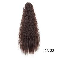 Peluca de cola de caballo con cordón permanente de maíz, extensión de cola de caballo con Clip, cola de caballo rizada larga ondulada, postizo de cola de poni Natural falso - details 16