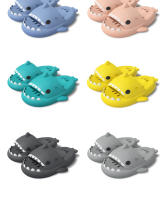 Zapatillas de baño de tiburón con masaje, antideslizantes, huecas, para el hogar, de pareja, de EVA. - details 4