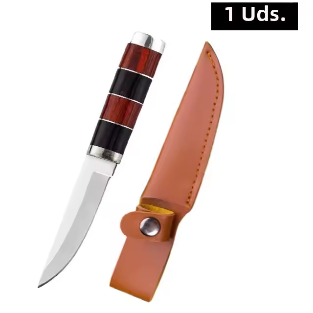 Cuchillo de Carne Mongol de Acero Inoxidable Cuchillo de Fruta para Cocina - 1