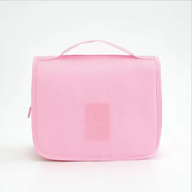 Bolsa de cosméticos para mujer, bolso de viaje impermeable, organizador de belleza, neceser de maquillaje con gancho para baño - 1