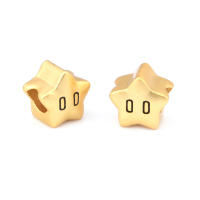 Pulseras de Brass Dorado Mate 4PCS Grande Agujero Abalorios para Hacer Joyas DIY - details 82