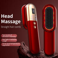 Alisador de pelo 2 en 1 Para masaje del cuero alisador de pelo, peine alisador de pelo - details 4