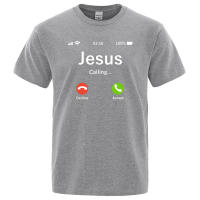 Camisetas de algodón de marca de verano para hombre, camisetas de Jesús, ropa de calle divertida, llamadas, aceptar o decorar diseños, Tops - details 1