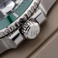 Reloj Automático ROKATIE 40mm NH35 Acero Inoxidable 904L Lujo de Negocios Luminoso Correa de Cuero - details 16