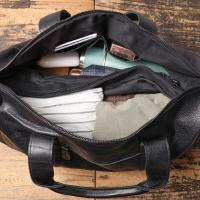Nuevo Bolso de Viaje de Mano de Cuero Genuino para Hombres Bolso de Equipaje de Negocios Corto - details 10