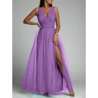 Vestido brillante con cuello en V y cintura delgada Moda femenina 2024 para Europa y Estados Unidos - details 26