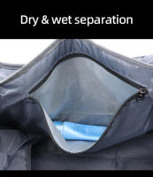 Bolsa de lona de viaje de 55L, bolsas de senderismo para exteriores, bolsa grande de fin de semana seca y húmeda, bolso de separación de corta distancia, mochila escolar versátil - details 6
