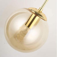 Reemplazo de pantalla de lámpara de globo de vidrio ámbar, pantalla de apertura, cubierta de lámpara decorativa, Protector para lámpara colgante de pared, 65mm, 66mm - details 4