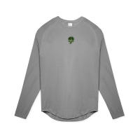 Camiseta de manga raglán para hombre, camisa de fondo de Fitness cómoda, ajustada, manga larga, Otoño, nuevo - details 15