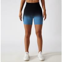 Pantalones Cortos Deportivos De Cintura Ancha Y Color Degradado - details 16