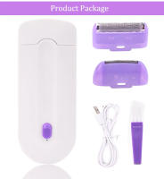 Depiladora recargable por USB para mujer, afeitadora corporal portátil, herramienta rotativa de eliminación de vello facial, piernas, Bikini y labios - details 16