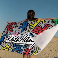 Keiths Haring Beach para niños, baño personalizado, piscina, vacaciones, toalla de picnic, regalo de fiesta - details 3