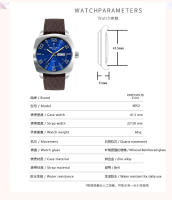 Reloj clásico para hombre con correa de cuero - details 8