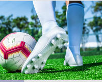Zapatos de fútbol transpirables de caña alta con interior y exterior de suelo plano antideslizante - details 11