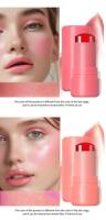 Marca fabrica contorno multicolor hidratante labio mejilla doble propósito blanco marca Logo Jelly Blush Stick - details 6