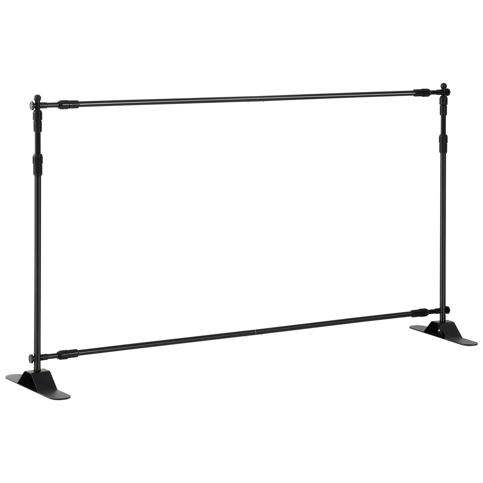 Soporte Ajustable para Pancartas de 8'x8'-10'x8' con Altura y Ancho Telescópicos, Incluye Bolsa de Transporte