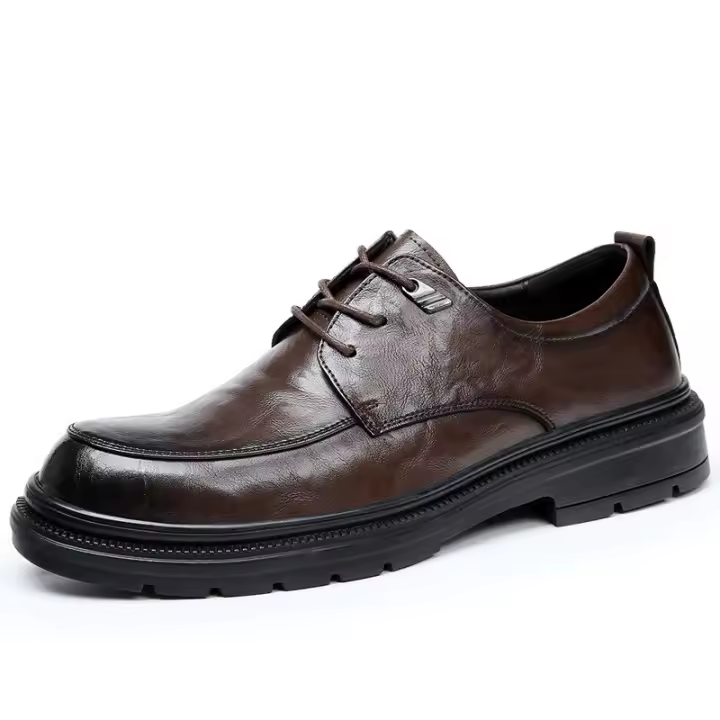 Zapatos de cuero de alta gama de cuero puro nuevo vestido de negocios de cuero transpirable casual - 1