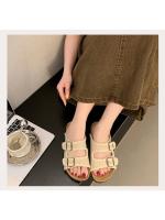 Chanclas de plataforma con suela gruesa para mujer, ropa de exterior de verano 2025, nuevas sandalias de playa para mujer - details 4