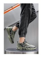 Zapatillas Deportivas Coreanas Transpirables Suela Suave con Cordones Giratorios para Hombre - details 11