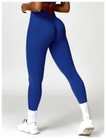 Mallas de Yoga con espalda en V para mujer, Leggings de cintura alta, levantamiento de cadera, melocotón miel, deportes - details 1