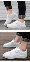Zapatos casuales de suela gruesa de corte bajo de baloncesto de cuero transpirable deportivo a la moda para hombre, ligeros, cómodos y duraderos - details 6