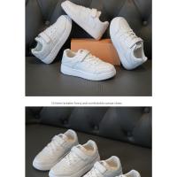 Zapatos blancos para niños, zapatos escolares para bebés, zapatos deportivos blancos, zapatillas para chicas, zapatos transpirables. - details 11