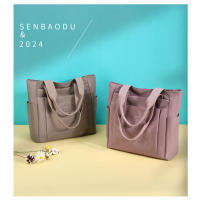 Bolso de mujer casual nuevo bolso de madre portátil de hombro de tela de nylon de color sólido informal de gran capacidad - details 3