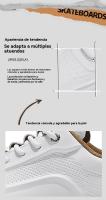 Zapatos Deportivos de Suela Gruesa para Hombres en Primavera Zapatillas Blancas de Cuero Transpirable Zapatos Casuales de Moda para el Hombre - details 3