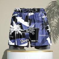 Pantalones cortos de natación 2 en 1 para hombre, pantalones de natación transpirables de secado rápido, pantalones de esquina plana, pantalones de playa, equipo de natación de aguas termales - details 5