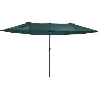 Parasol Doble para Jardín Sombrilla Gigante Anti UV con Manivela Tamaño 4,55x2,65x2,38 m Color Gris - details 36