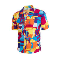 Camisa hawaiana estampada de estilo playero para hombre, Verano - details 0